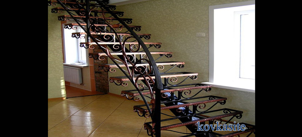 кованые металлические лестницы в москве №12